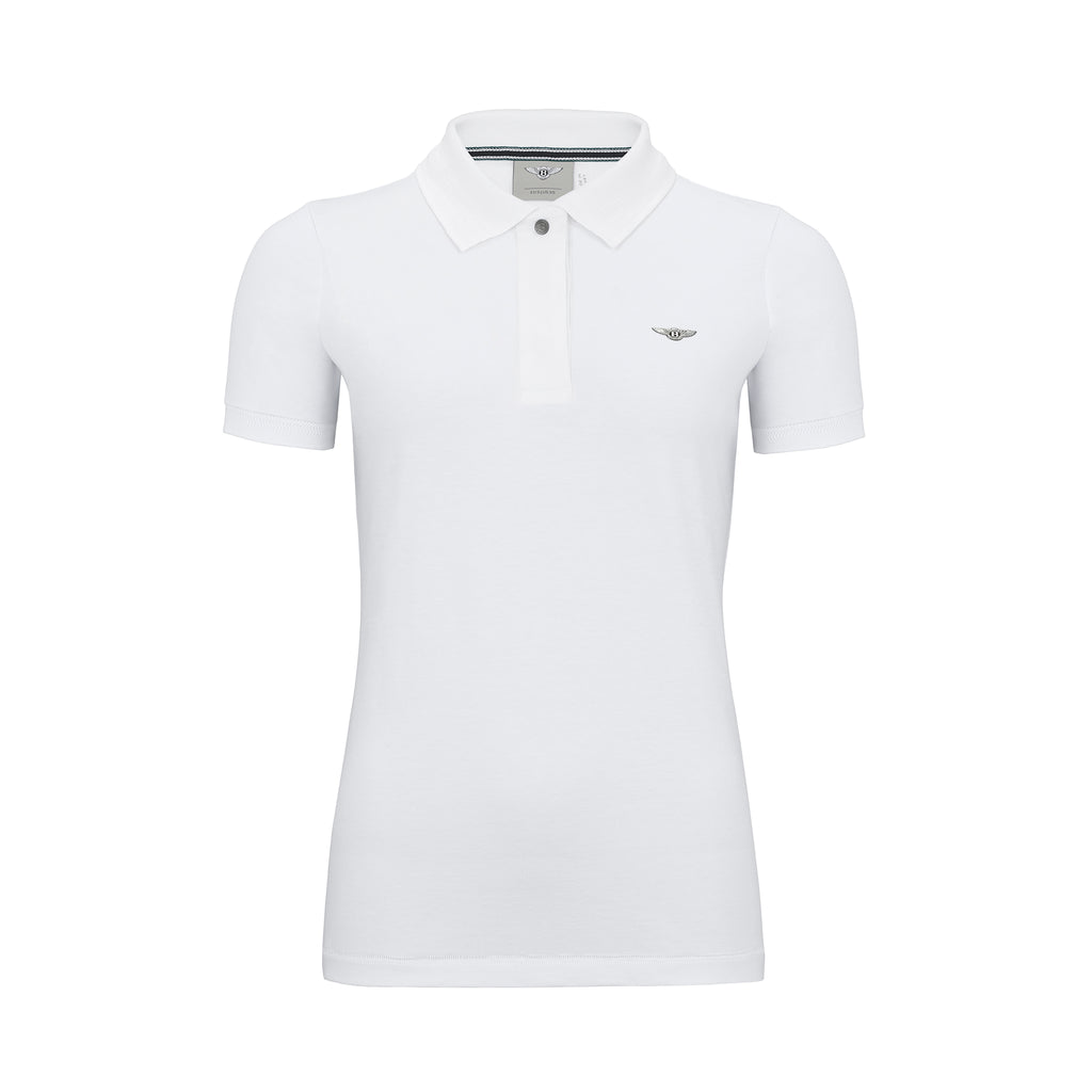 Womens white cotton polo shirts deals