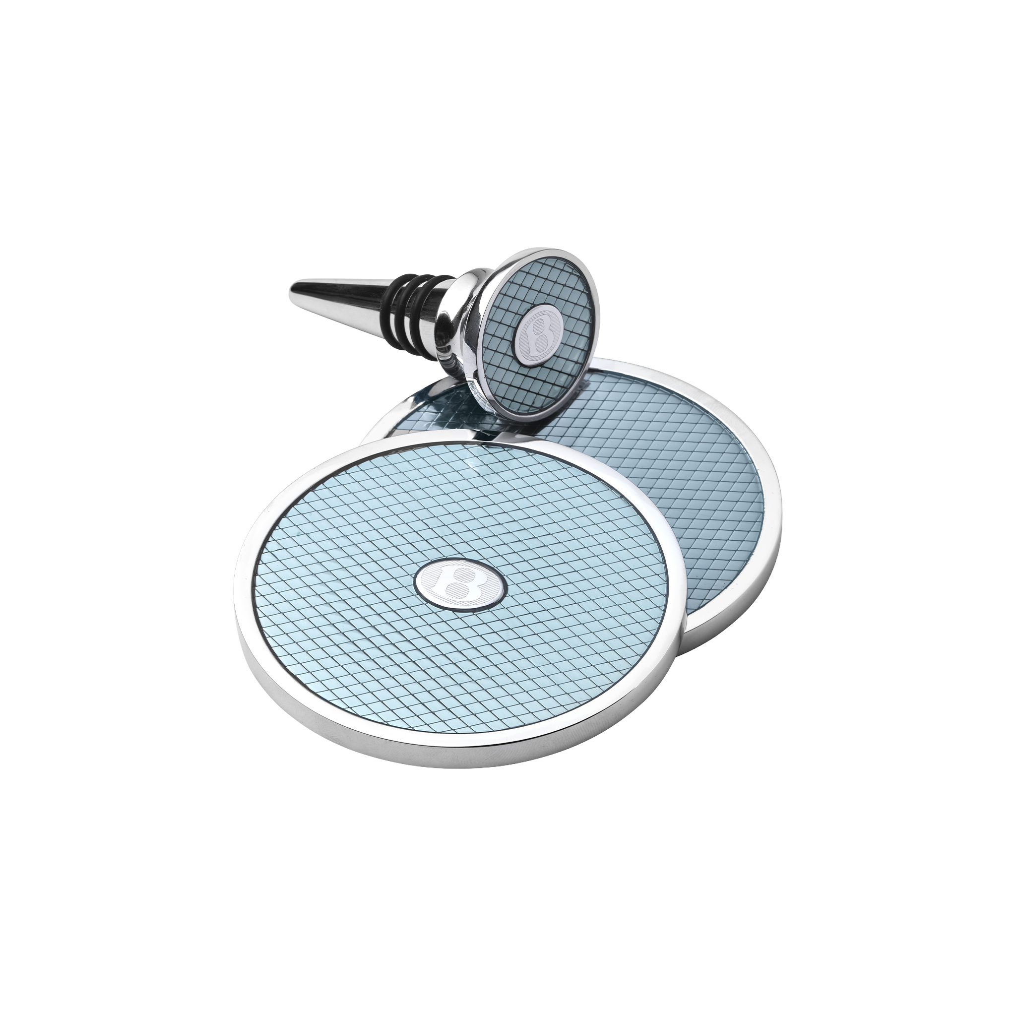 Bentley Coaster & Bottle Stopper Set