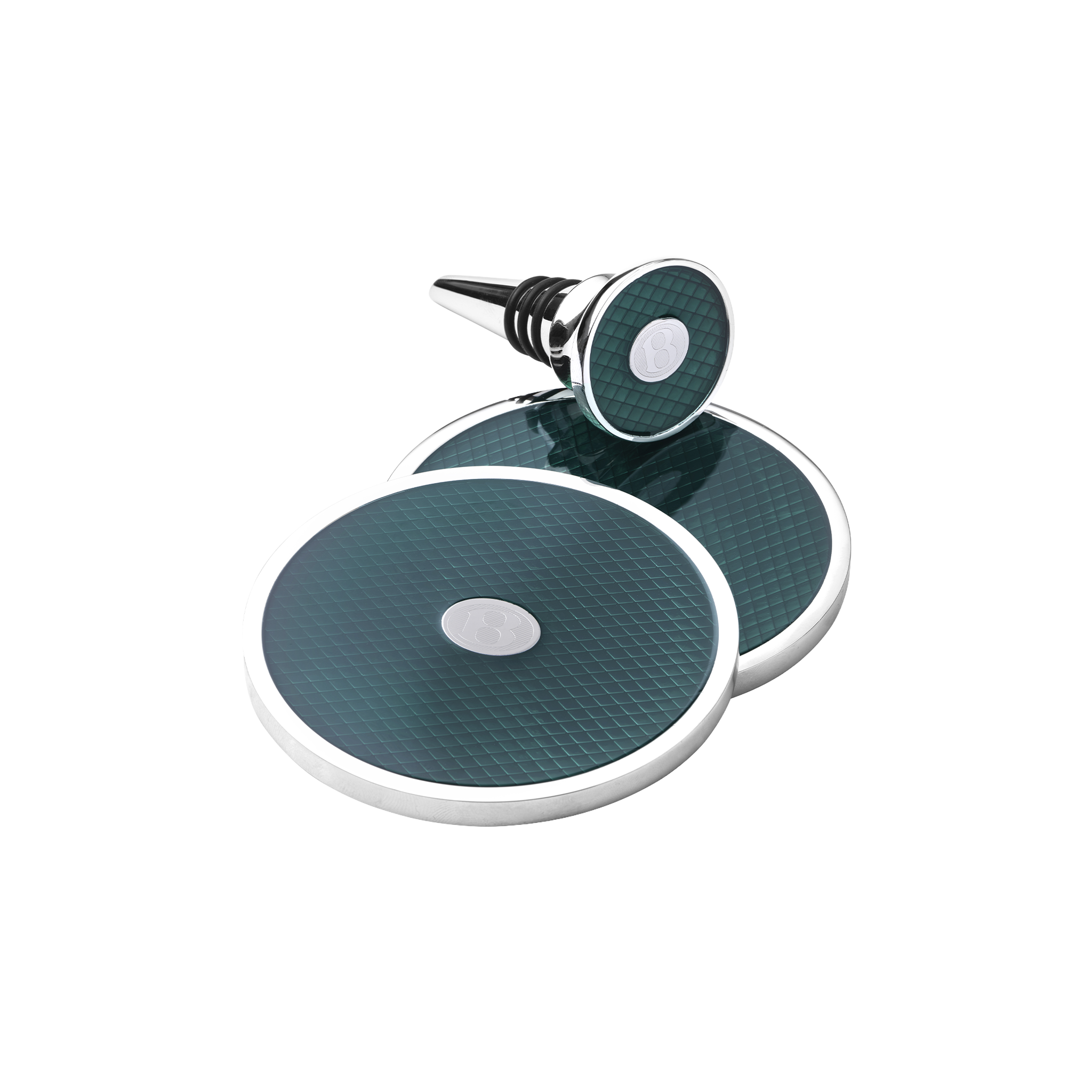 Bentley Coaster & Bottle Stopper Set