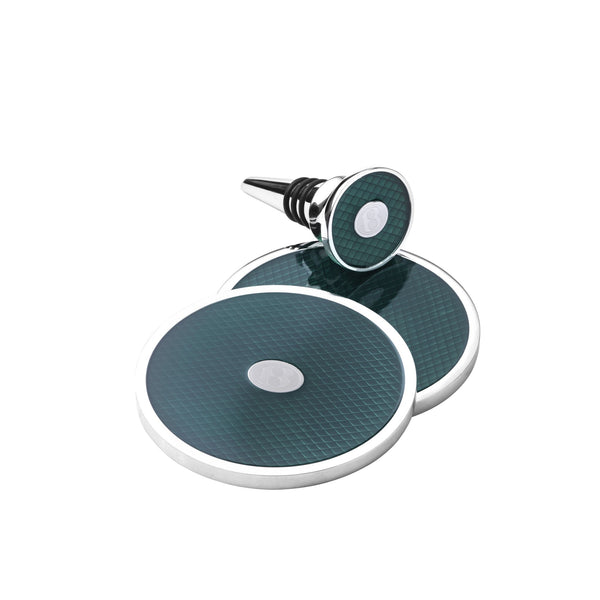 Bentley Coaster & Bottle Stopper Set